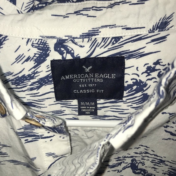 American Eagle Short Sleeve Button Up - Picture 3 of 3